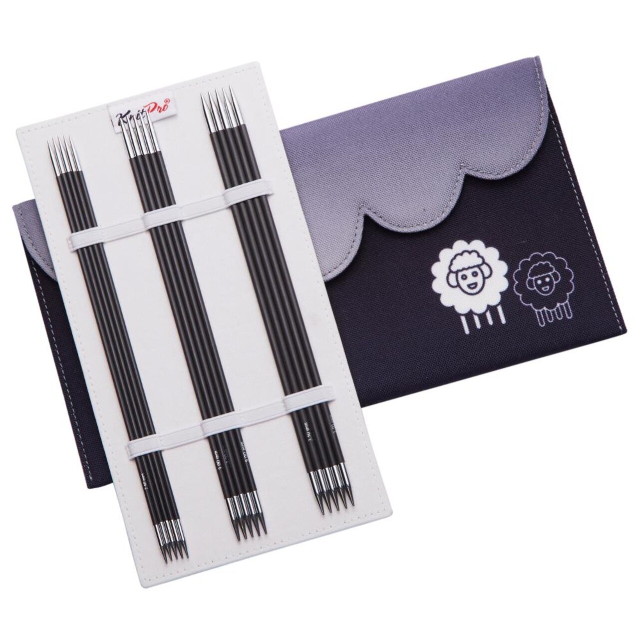 KnitPro-Karbonz Starter 8" Double Pointed Knitting Needle Set of 6